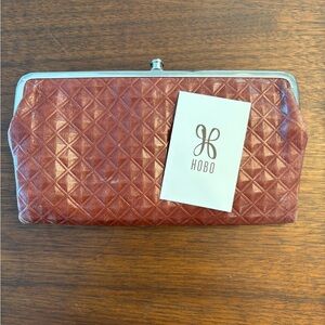 HOBO Lauren Quilted Clutch Wallet in Walnut